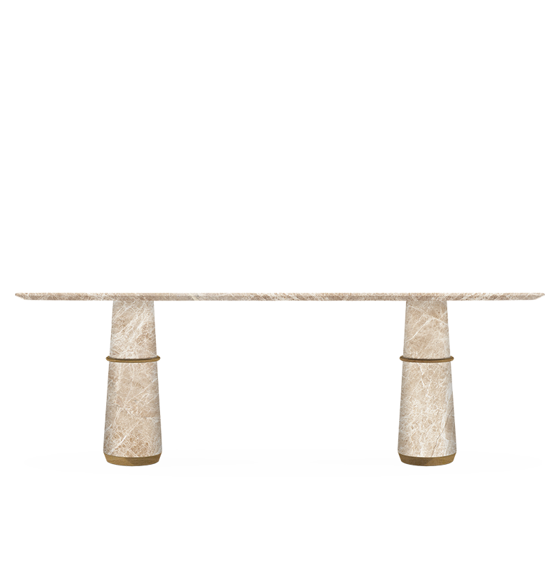 AGRA II DINING TABLE Caffe Latte Home