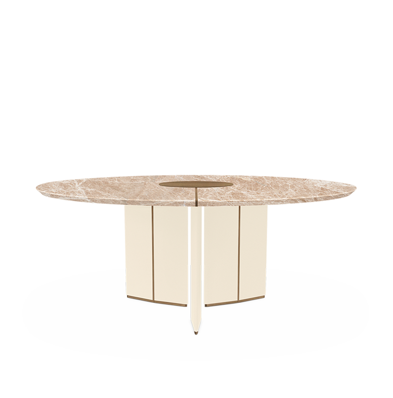 ALGERONE DINING TABLE Caffe Latte Home