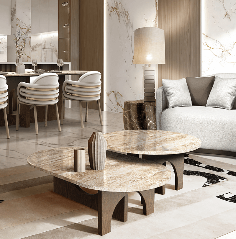 AFFOGATO OVAL CENTER TABLE Caffe Latte Home