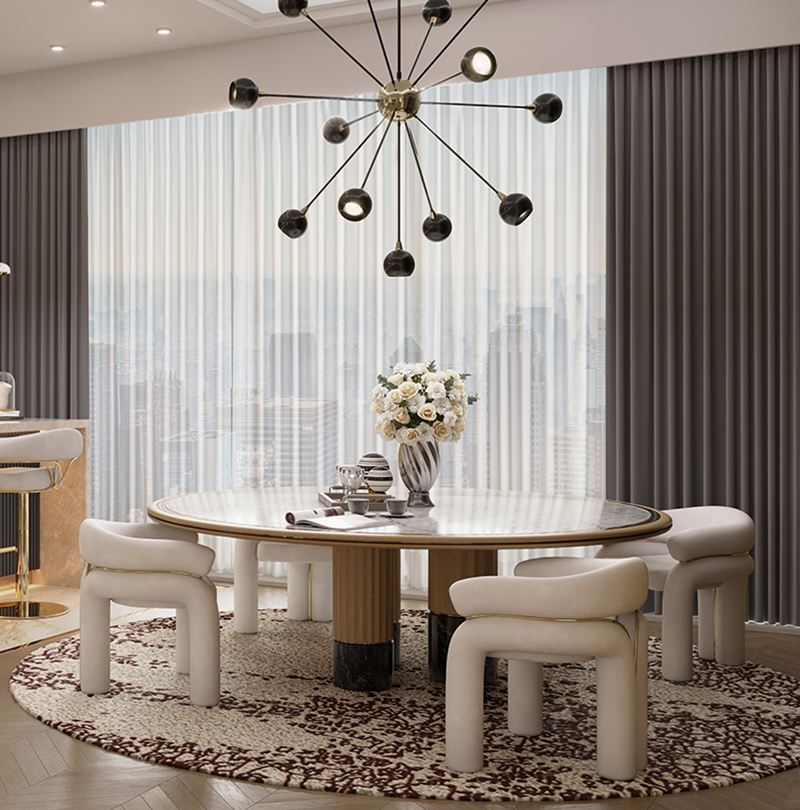 Napoli Oval dining table Caffe Latte Home