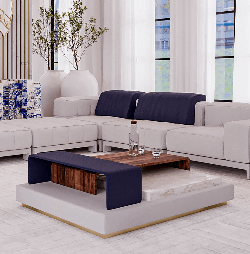 Napoli Oval dining table Caffe Latte Home