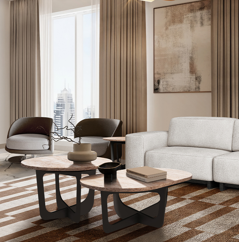 NAPOLI SIDE TABLE Caffe Latte Home