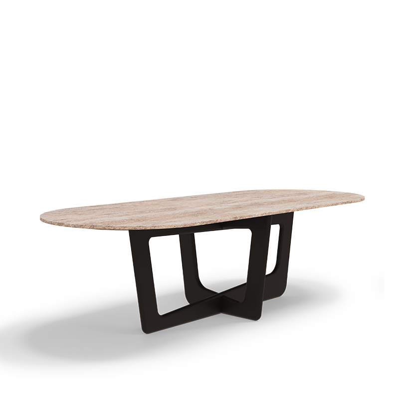 NAPOLI OVAL DINING TABLE Caffe Latte Home