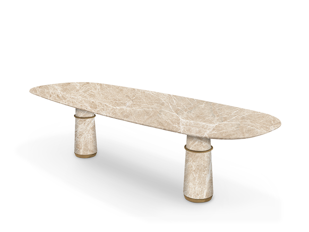 Agra II dining table Caffe Latte Home