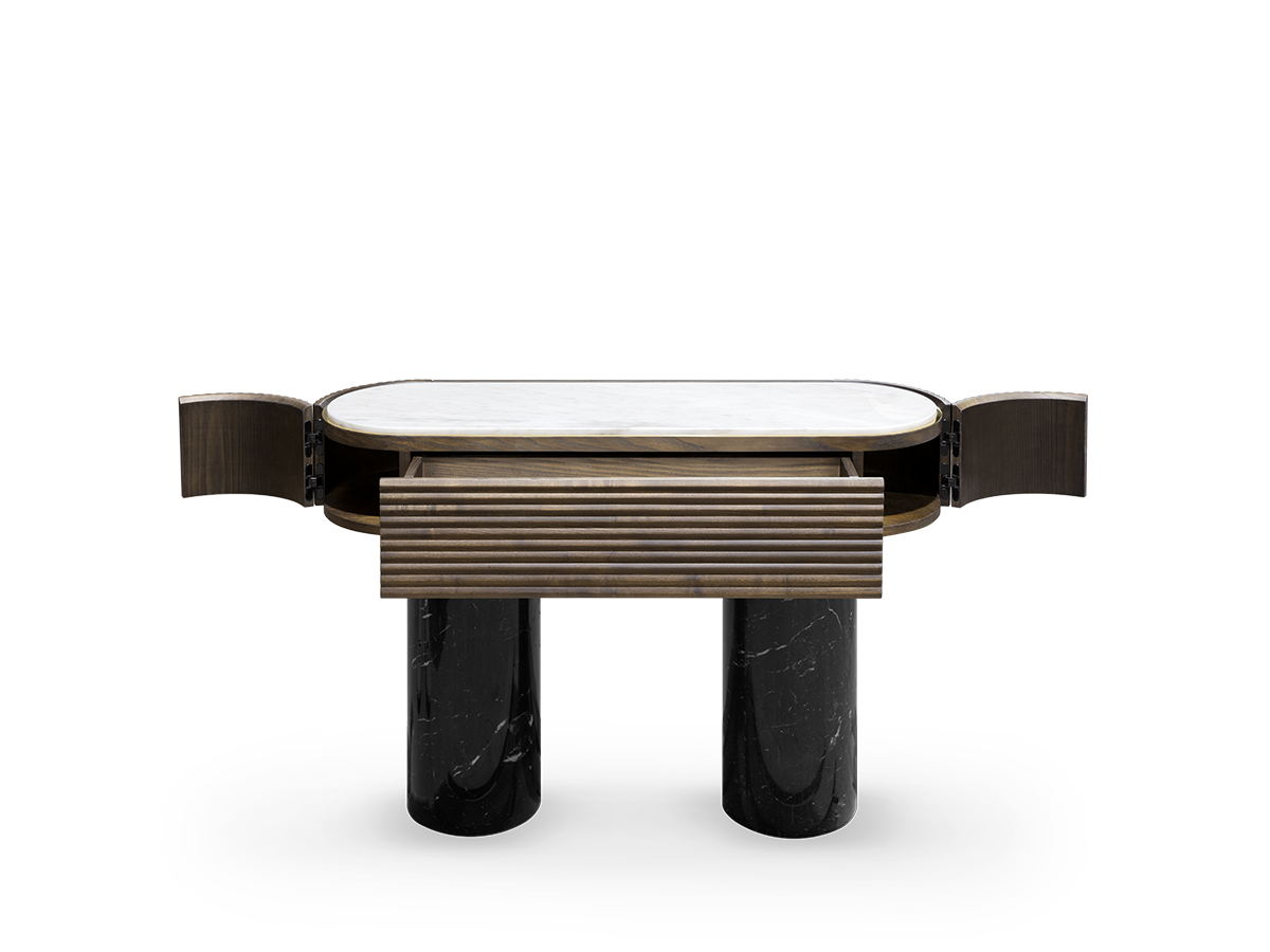 Anjelica console Caffe Latte Home
