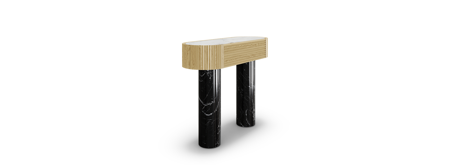 Anjelica Console Caffe Latte Home