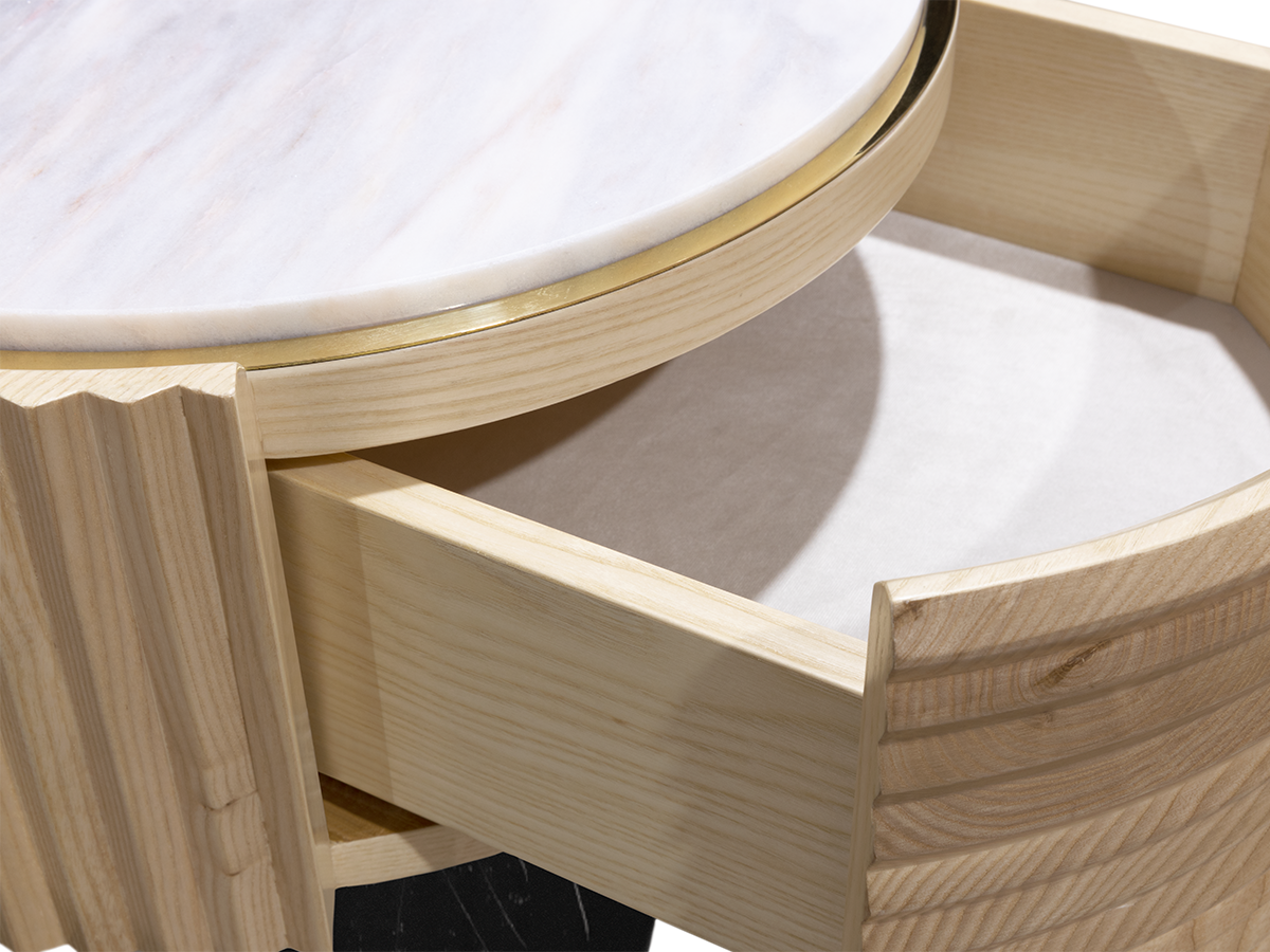 Anjelica side table Caffe Latte Home