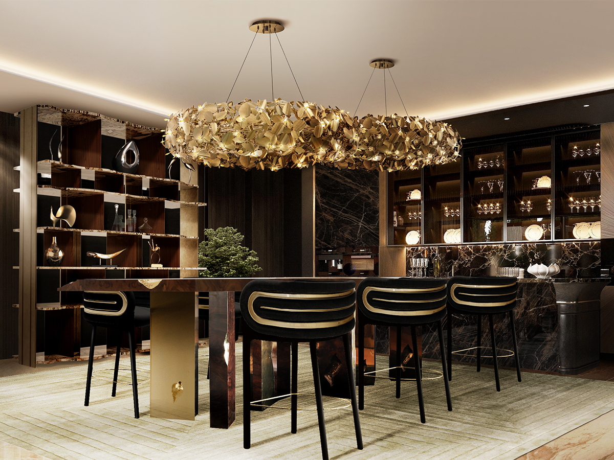 Dunaway bar chair Caffe Latte Home
