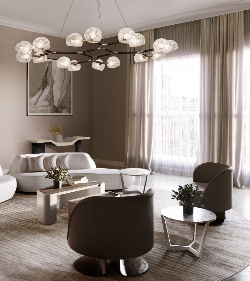 Horus II suspension Caffe Latte Home