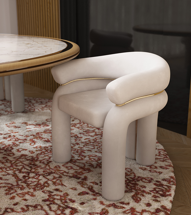 Lange dining chair Caffe Latte Home
