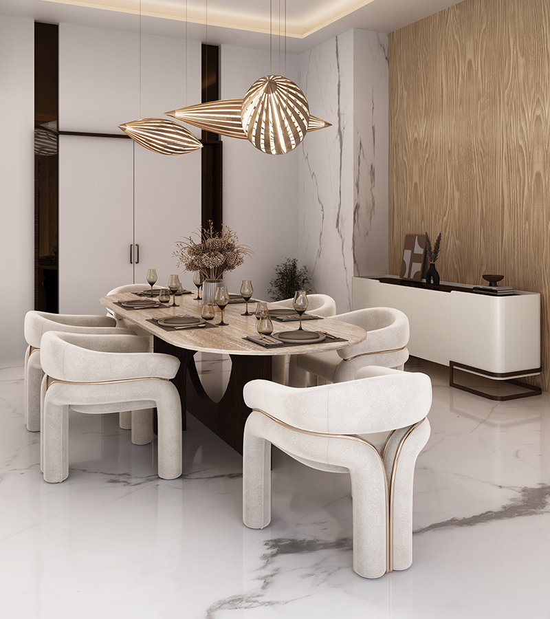 Lange dining chair Caffe Latte Home