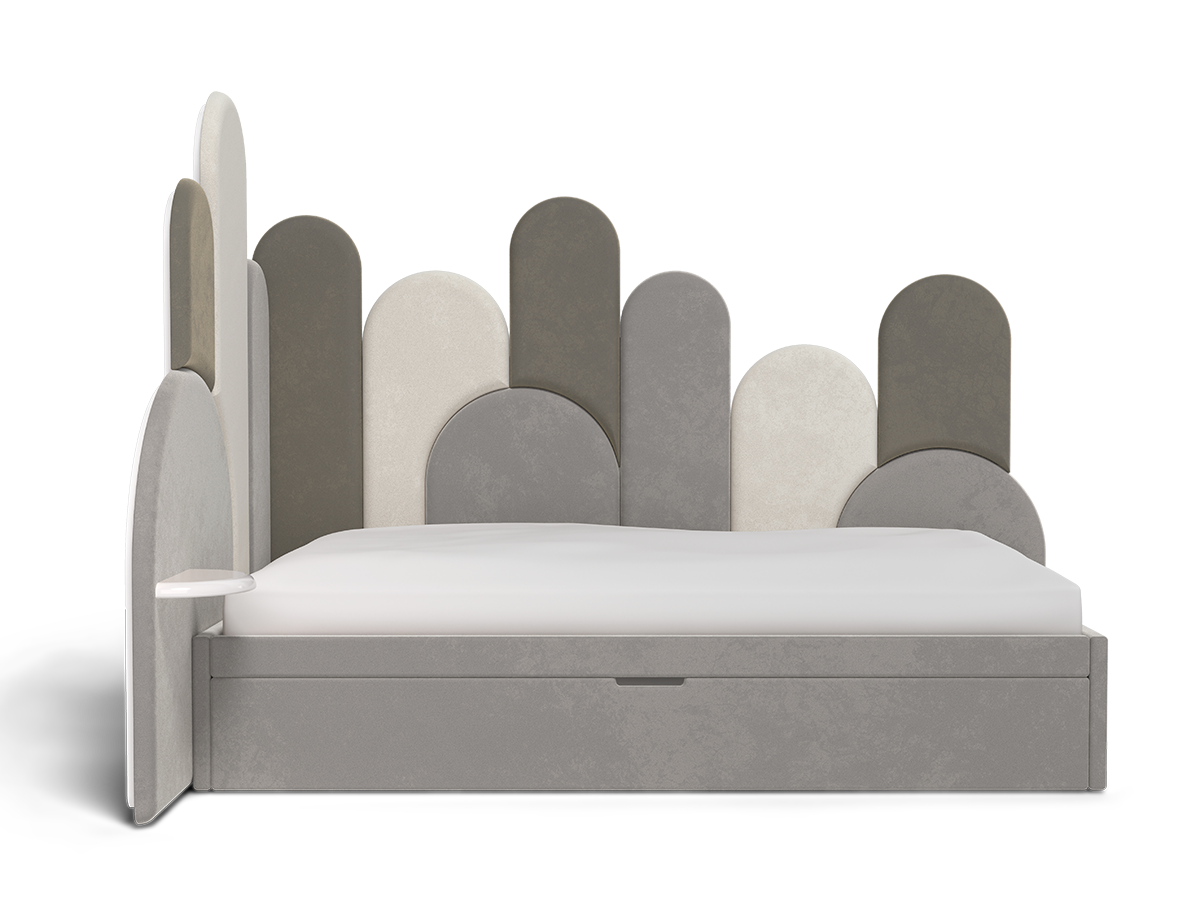 Merida Corner Bed Caffe Latte Home