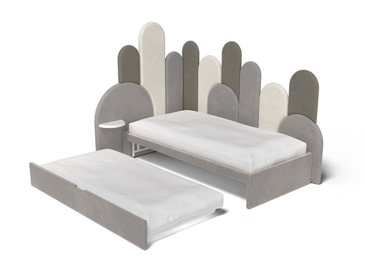 Merida Corner Bed Caffe Latte Home