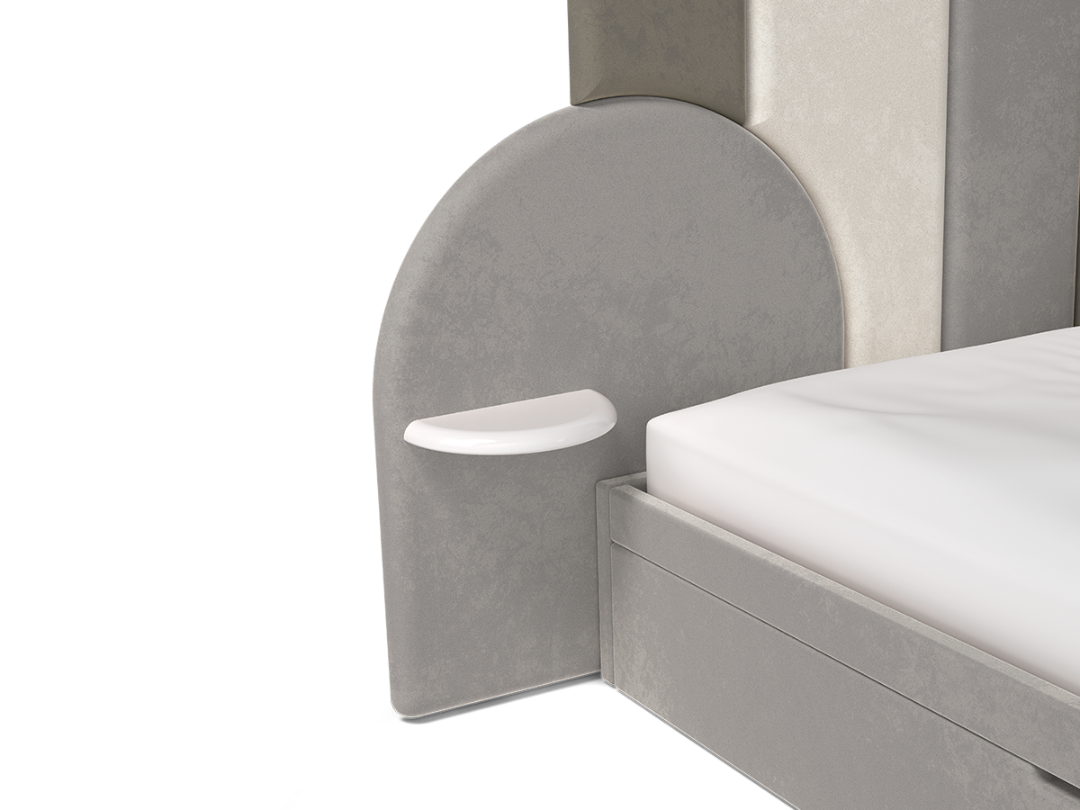 Merida Corner Bed Caffe Latte Home