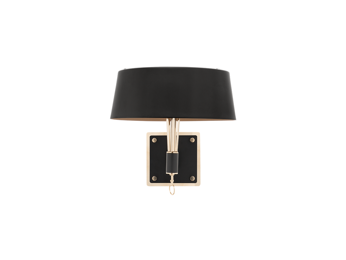 Miles wall lamp Caffe Latte Home