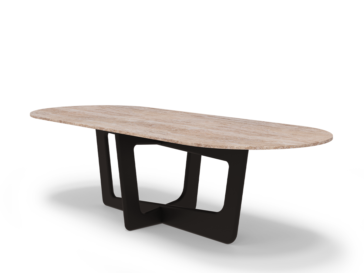Napoli Oval dining table Caffe Latte Home
