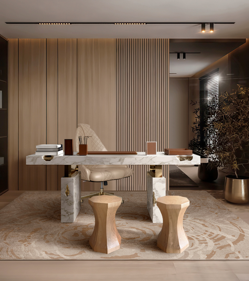 Nougat desk Caffe Latte Home