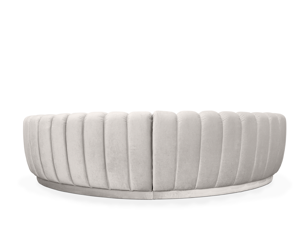 Pearl Round Two sofa Caffe Latte Home