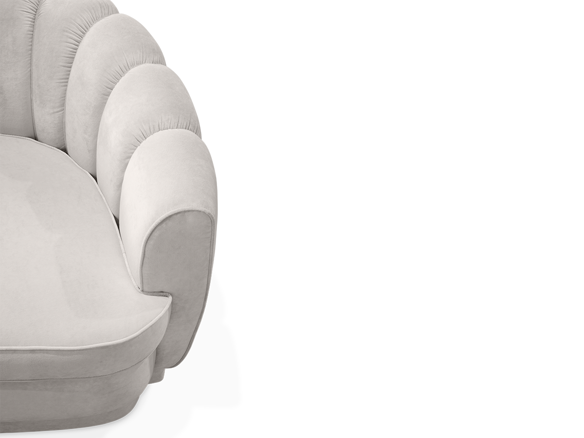 Pearl Round Two sofa Caffe Latte Home