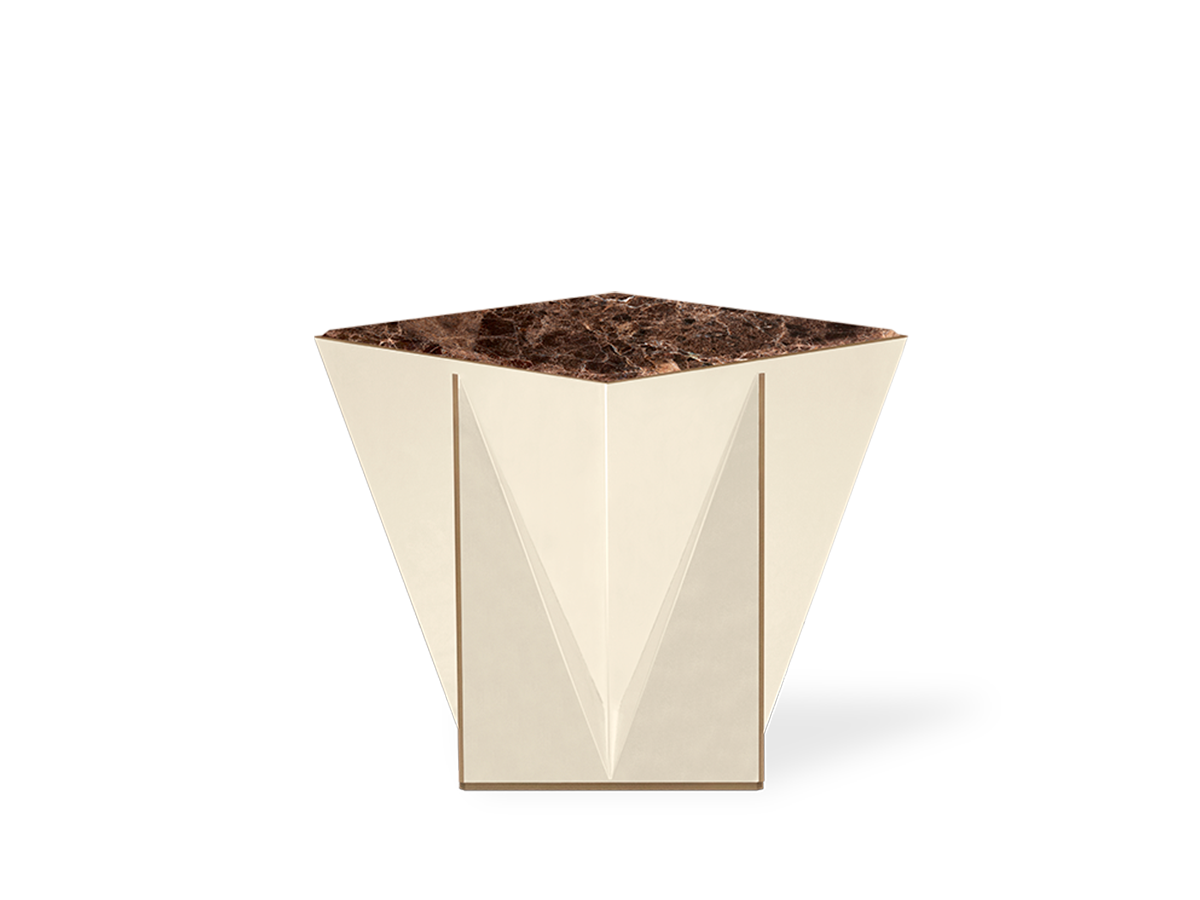 Prisma side table Caffe Latte Home