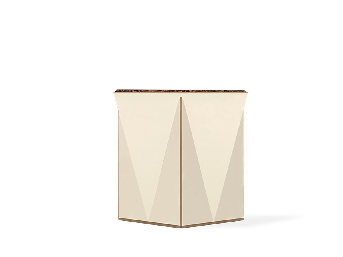 Prisma side table Caffe Latte Home