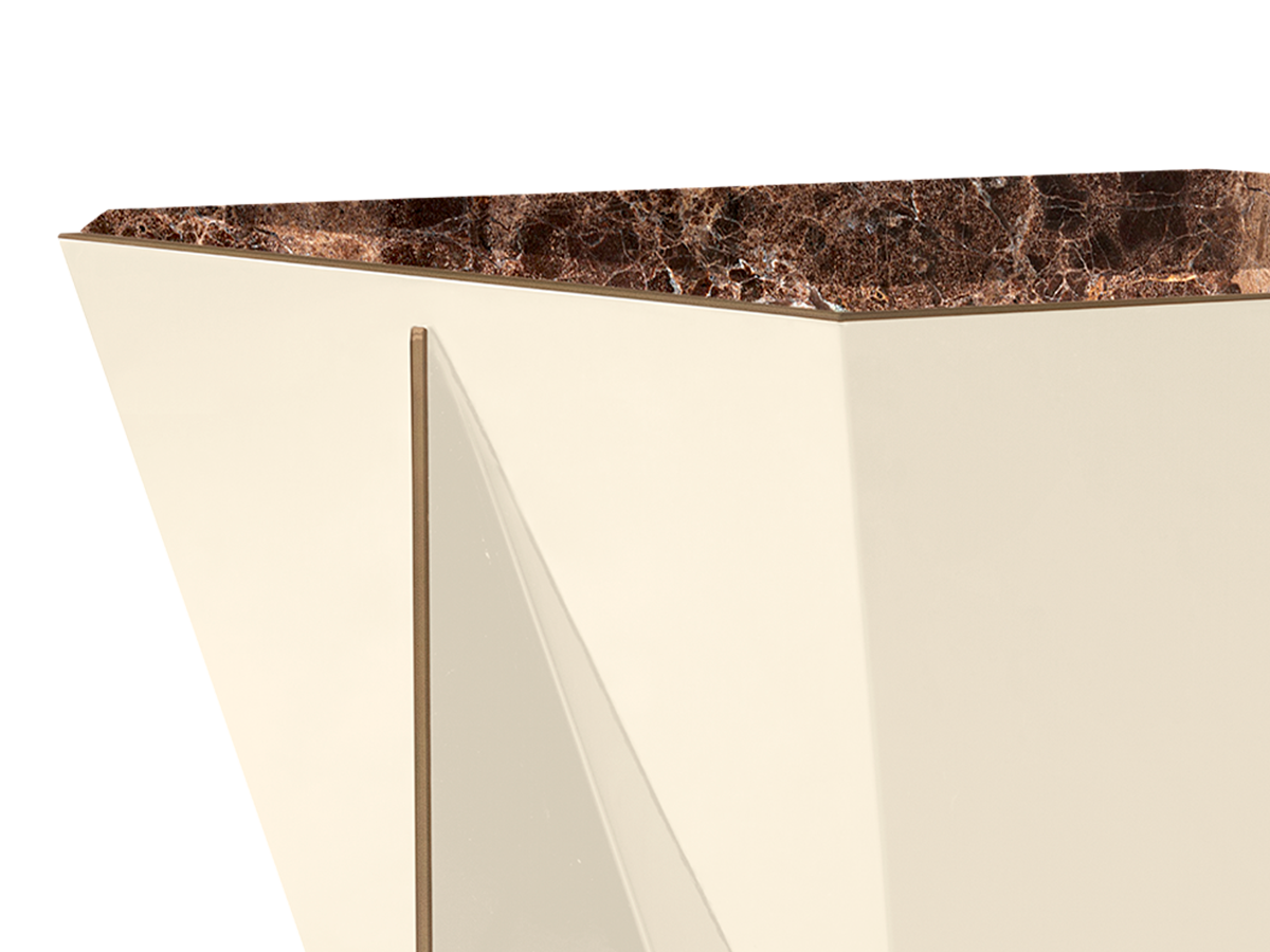 Prisma side table Caffe Latte Home