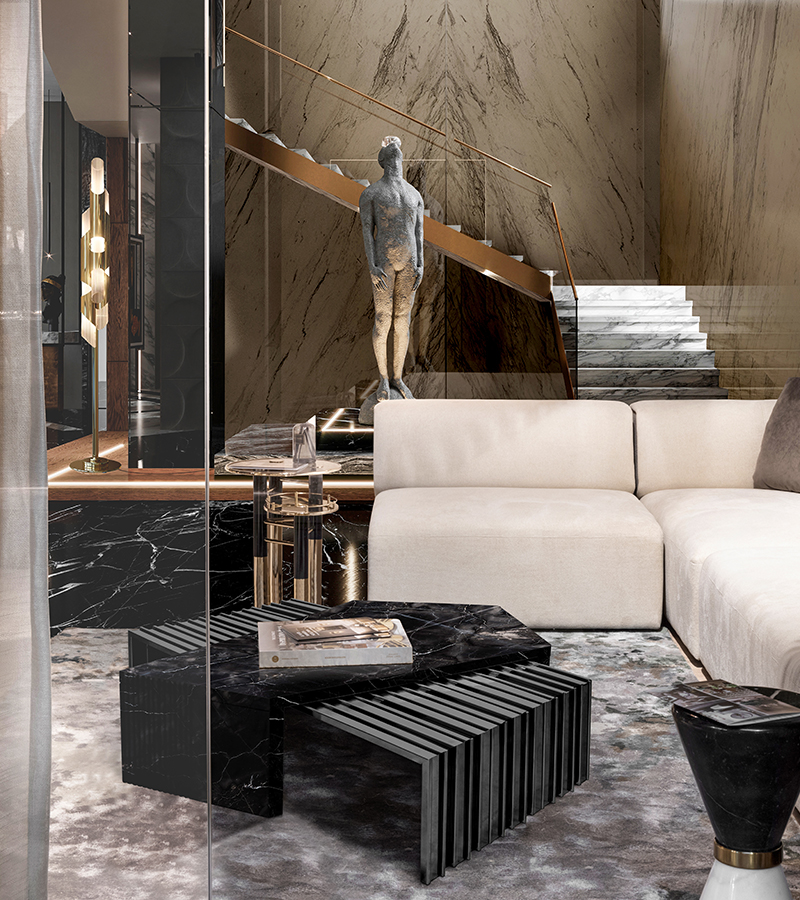 Vinicius side table Caffe Latte Home